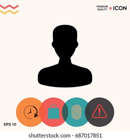 Profile, User icon.