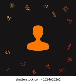 Profile, User icon. Graphic elements for your design