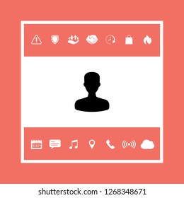 Profile, User icon. Graphic elements for your design