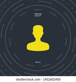 Profile, User icon. Graphic elements for your design