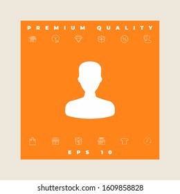 Profile, User icon. Graphic elements for your design