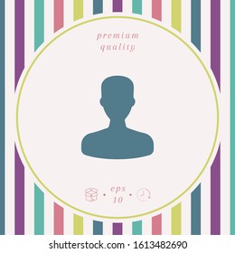 Profile, User icon. Graphic elements for your design