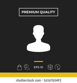Profile, User icon. Graphic elements for your design