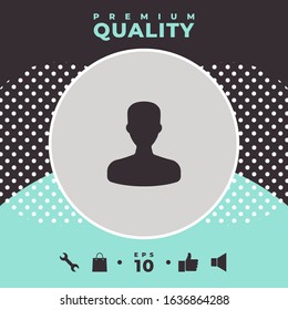 Profile, User icon. Graphic elements for your design