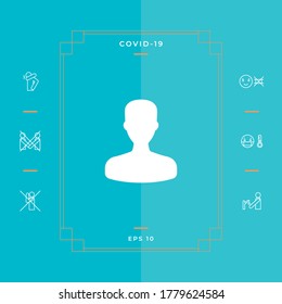 Profile, User icon. Graphic elements for your design