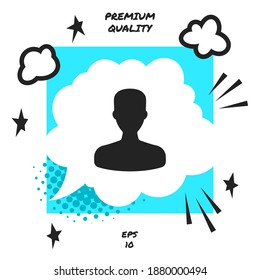 Perfil, icono Usuario. Elementos gráficos para su diseño