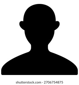 Icono de usuario de Perfil aislado sobre fondo blanco
