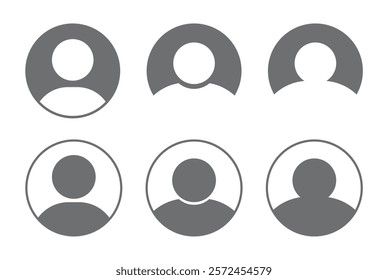 Profile, User icon set. Person icon. Avatar sign for mobile concept and web design. vector illustration on white background	