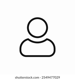profile user icon sign vector