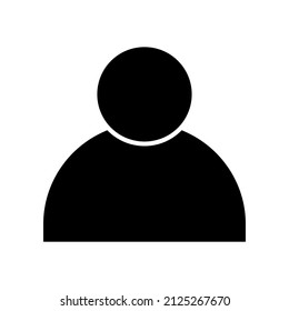 Profil-Benutzersymbol im Stil von glyph