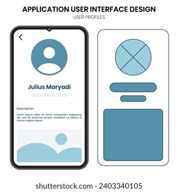 profile user interface design template