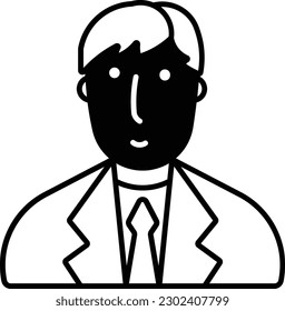 profile user person businessman people Glyph