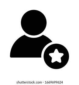 icono plano de glifo vector de perfil 