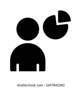 profile vector glyph  flat icon 