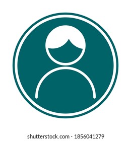 profile vector glyph flat icon