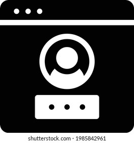 Profil-Vektorsymbol