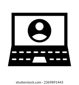 Profile Vector Glyph Icon For Personal And Commercial Use.
