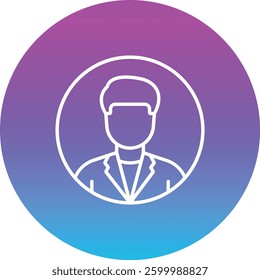 Profile vector icon. Can be used for printing, mobile and web applications.