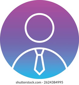 Profil-Vektorsymbol. Kann für Druck-, Mobil- und Web-Anwendungen verwendet werden.