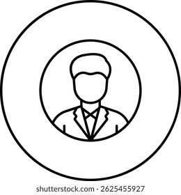 Profile vector icon. Can be used for printing, mobile and web applications.