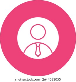 Ícone do vetor de perfil. Pode ser usado para impressão, aplicativos móveis e da Web.