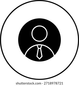 Icono de Vector Perfil. Se puede utilizar para aplicaciones de impresión, móviles y de Web.