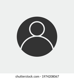 Profile vector icon illustration sign