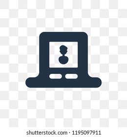 Profile vector icon isolated on transparent background, Profile transparency concept can be used web and mobile