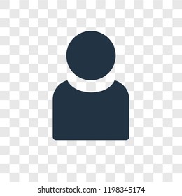 Profile vector icon isolated on transparent background, Profile transparency logo concept