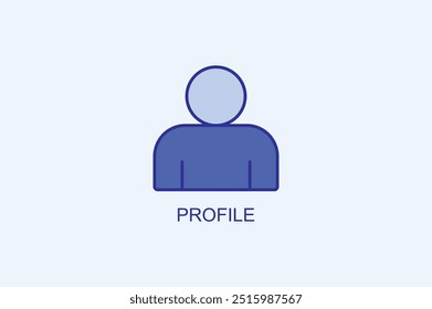 Ícone De Vetor De Perfil Ou Ilustração De Logotipo