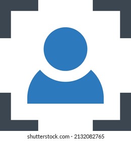 ProfilVektorgrafik einzeln auf transparentem Hintergrund. glyph-Vektorsymbole für Konzept- oder Web-Grafiken.