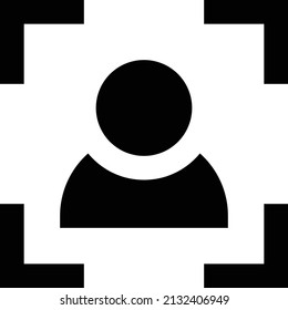 profile vector illustration isolated on a transparent background. glyph vector icons for concept or web graphics.