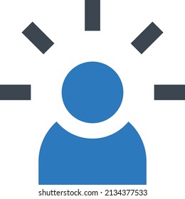 profile vector illustration isolated on a transparent background. glyph vector icons for concept or web graphics.