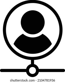 Profil Vektorgrafik auf transparentem Hintergrund.Hochwertige Symbole.Glyphen Vektorsymbol für Konzept und Grafikdesign.