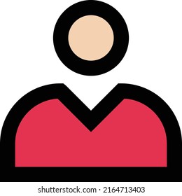 ilustración de vector de perfil en un fondo transparente.Símbolos de calidad premium.Iconos vectoriales de trazo para el diseño de concepto y gráfico.