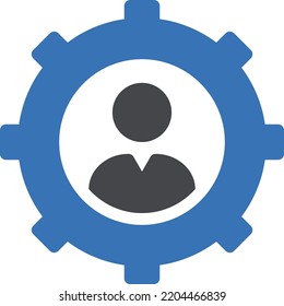  ilustración de vector de perfil en un fondo transparente. Símbolos de calidad superior. Iconos vectoriales de glifos para diseño de conceptos y gráficos.