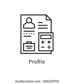 Profile Vector Line Icon