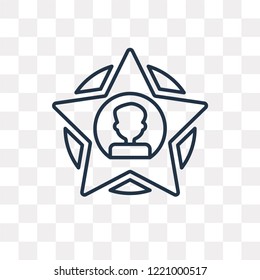Profile vector outline icon isolated on transparent background, high quality linear Profile transparency concept can be used web and mobile