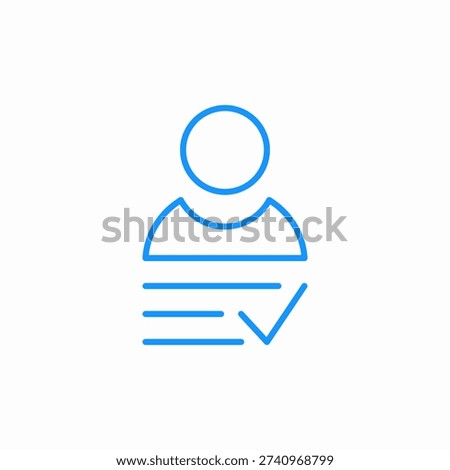 profile verified icon sign vector