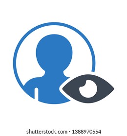 profile view glyph double color
