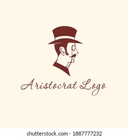 Profile Vintage Aristocrat dandy logo