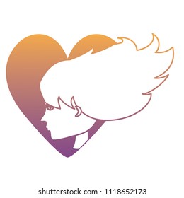 Profile of a woman design