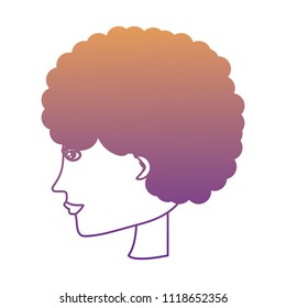 Profile of a woman design