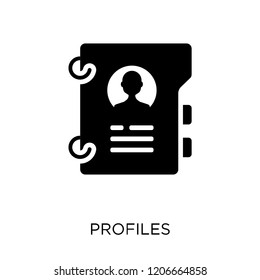 Profiles icon. Profiles symbol design from Human resources collection.