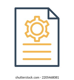 Profiles Setting Report Vector Icon which is suitable for commercial work and easily modify or edit it

