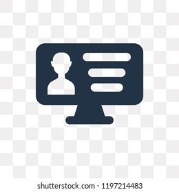 Profiles vector icon isolated on transparent background, Profiles transparency concept can be used web and mobile