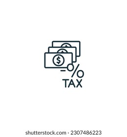 Profit after tax icon. Monochrome simple sign from common tax collection. Profit after tax icon for logo, templates, web design and infographics.