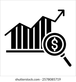 Profit Analysis Icon Element For Design
