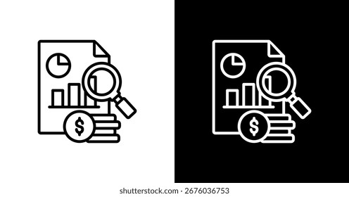 Design do Conjunto de Ícones de Análise de Lucro
