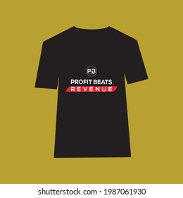 PROFIT BEATS REVENUE - Slogan T shirt  Design Template ..